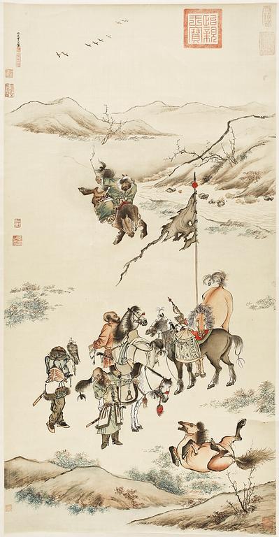 RULLMÅLNING, Kina, 1900-tal.