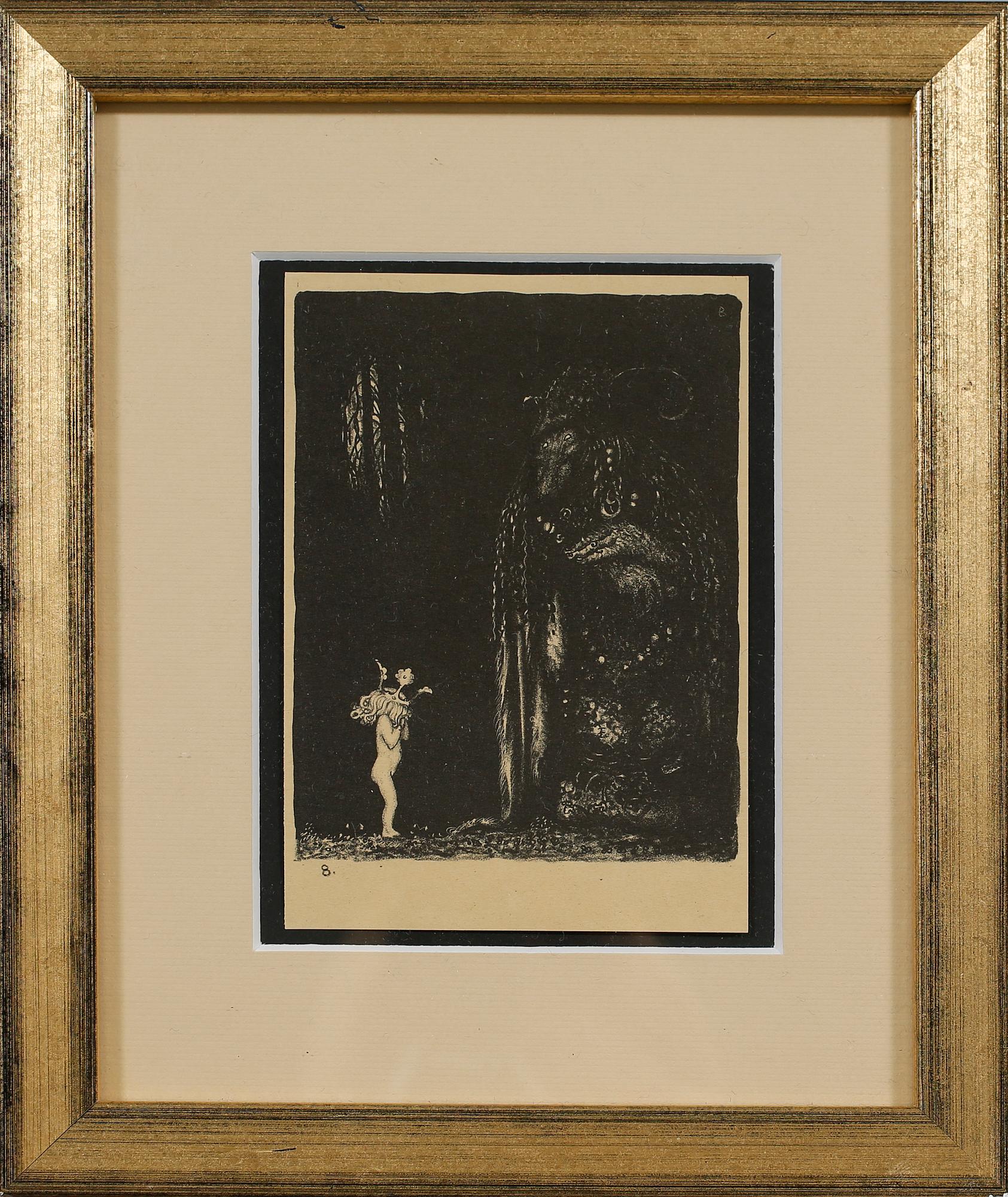 JOHN BAUER, litografi, osignerad.