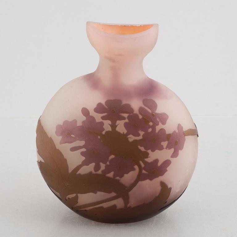 Emile Gallé, a cameo glass vase, Nancy, France.