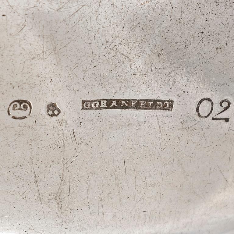 Gustaf Granfeldt, Soppslev, silver, Borgå 1796.