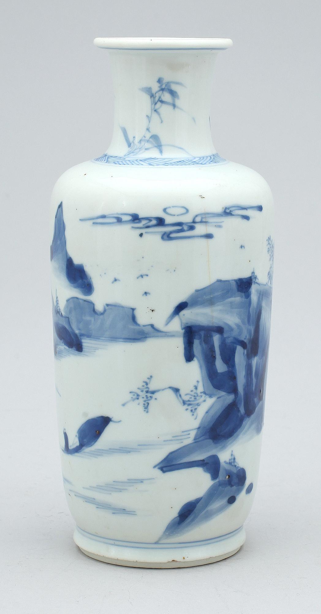 Vas, porslin, Kangxi stil, 1800/1900-tal.