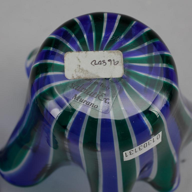 NÄSDUKSSKÅLAR, 2 st, glas, Murano, Italien, 1900-talets andra hälft.