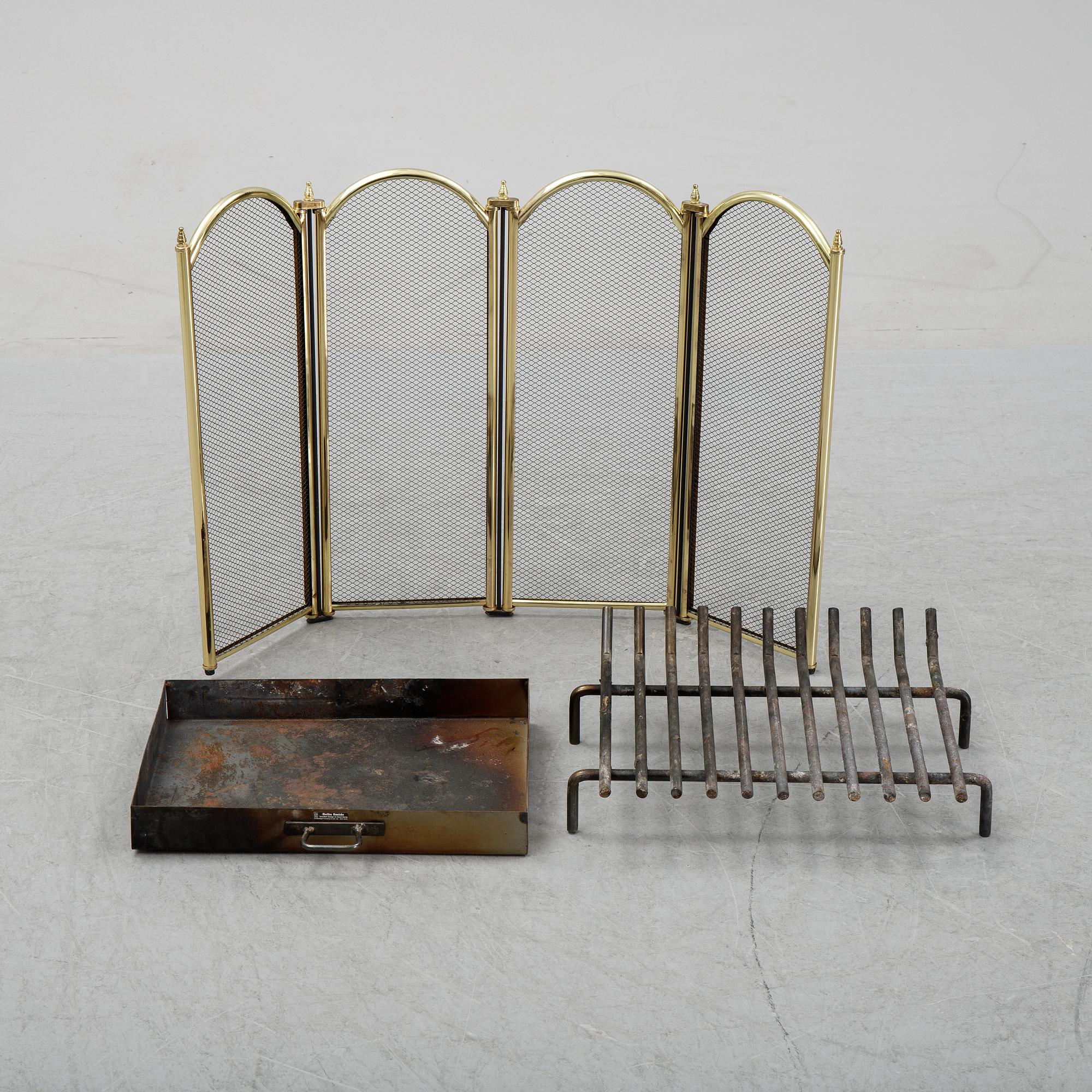 Brasset, 3 delar, metall.