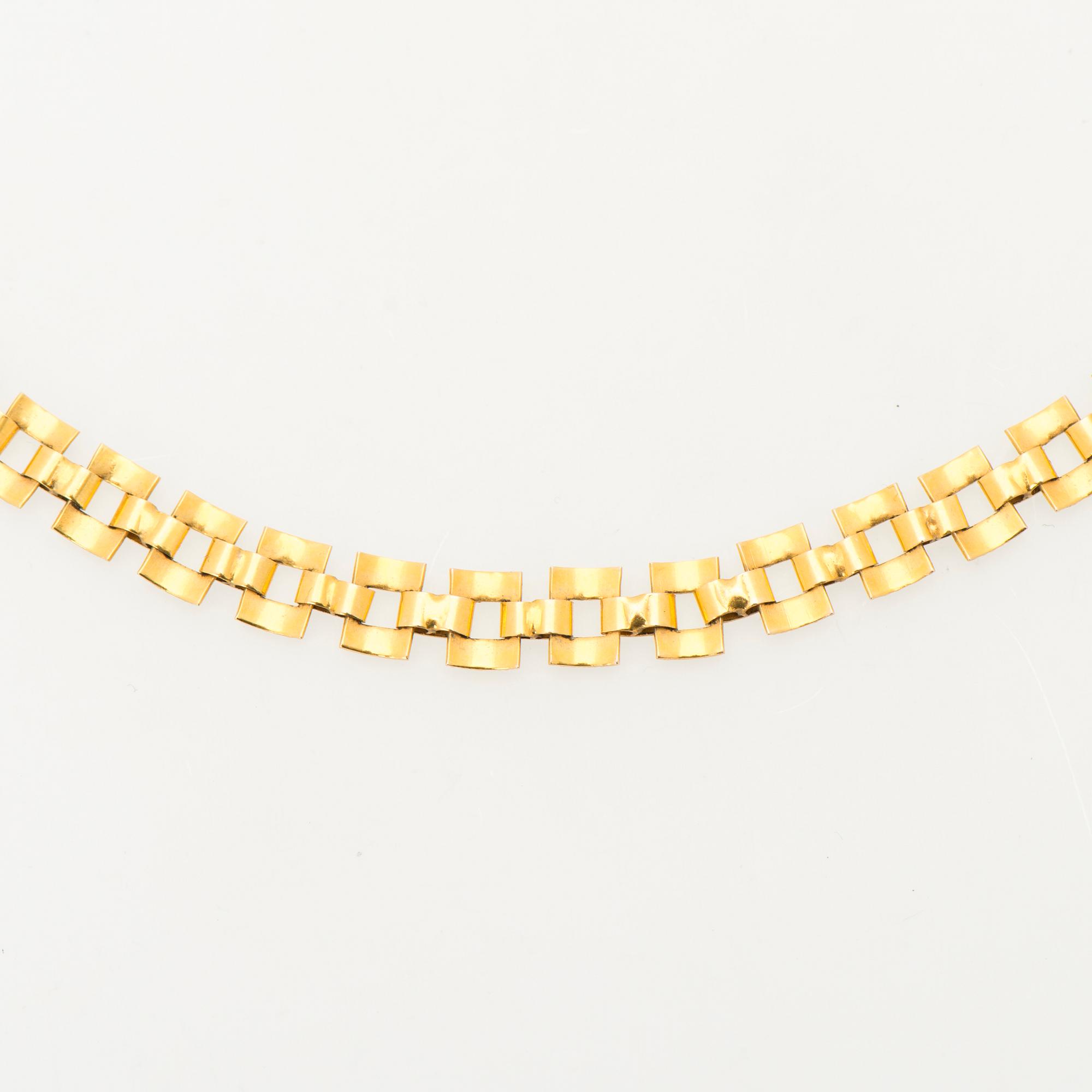 A NECKLACE, 14K gold. Kulakeskus, Helsinki Finland 1968.
