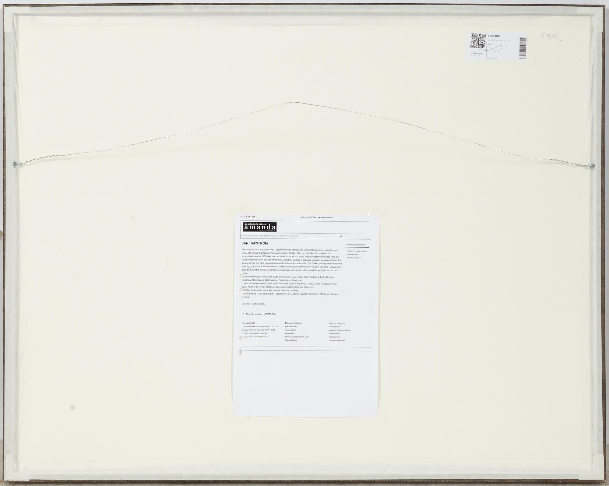 Jan Håfström, "The Art Lover".