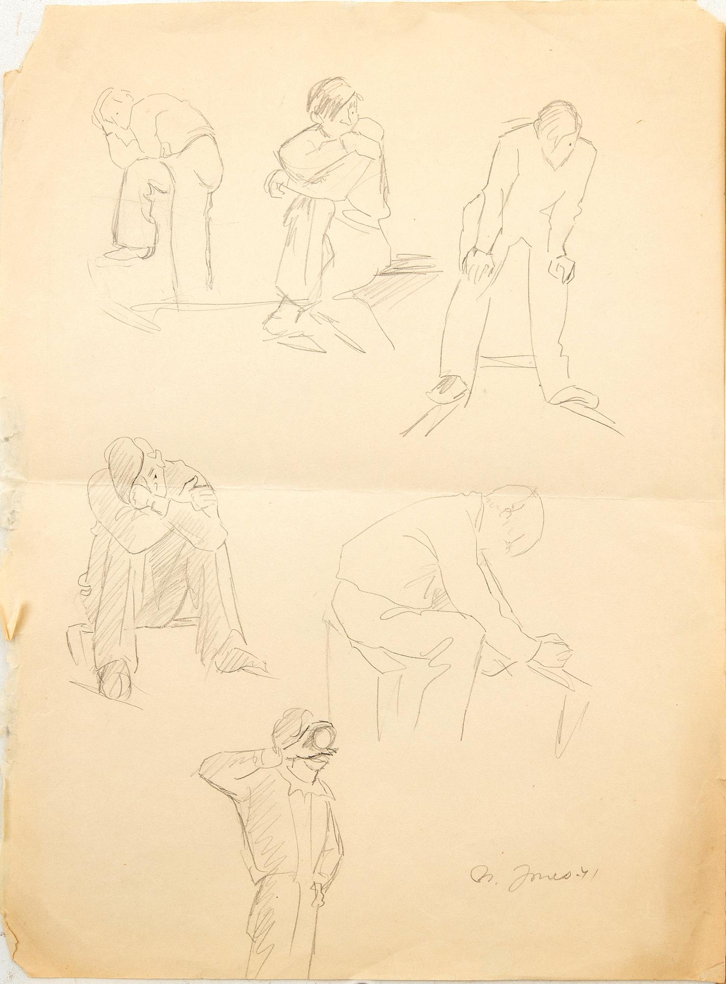 Margit Jones, Sketches 11 pcs.
