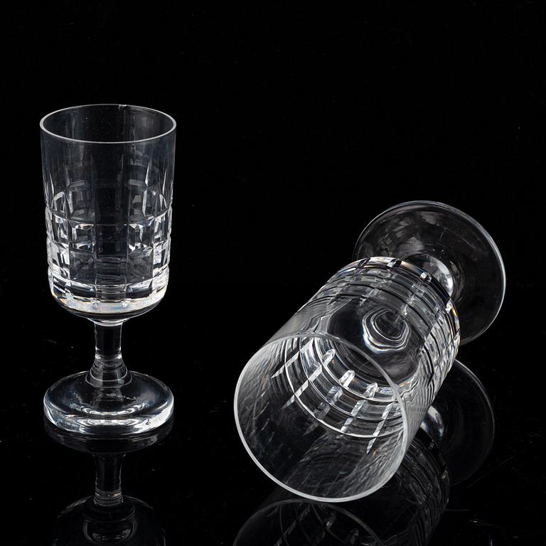 A glass service, 69 pcs, from Kosta, 20th century.