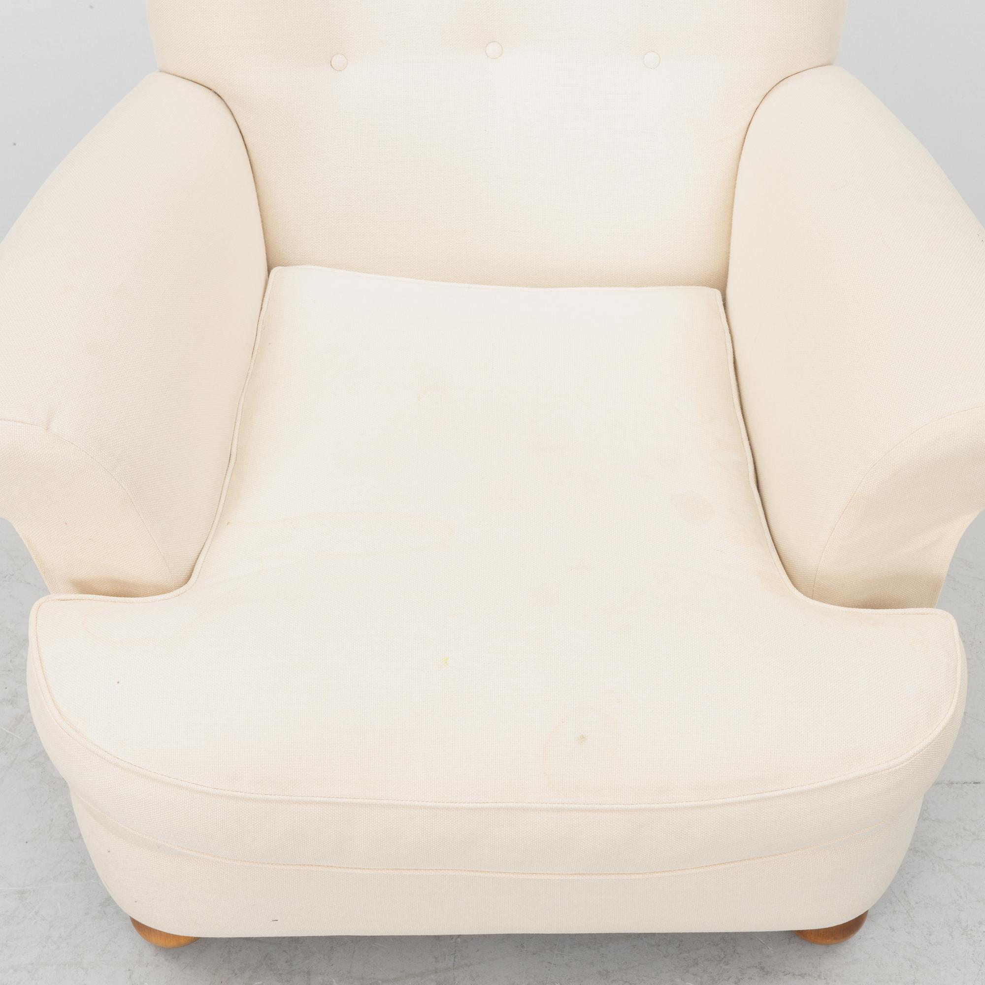 Josef Frank, a model 366 armchair, Firma Svenskt Tenn.