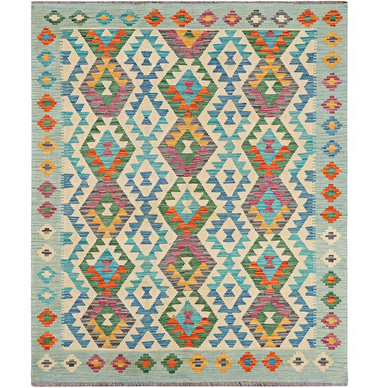 A rug, Kilim, ca 194 x 151 cm.