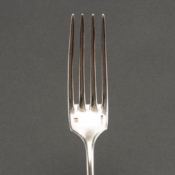 28 parts of silverplate flatware Christofl, Paris, France.