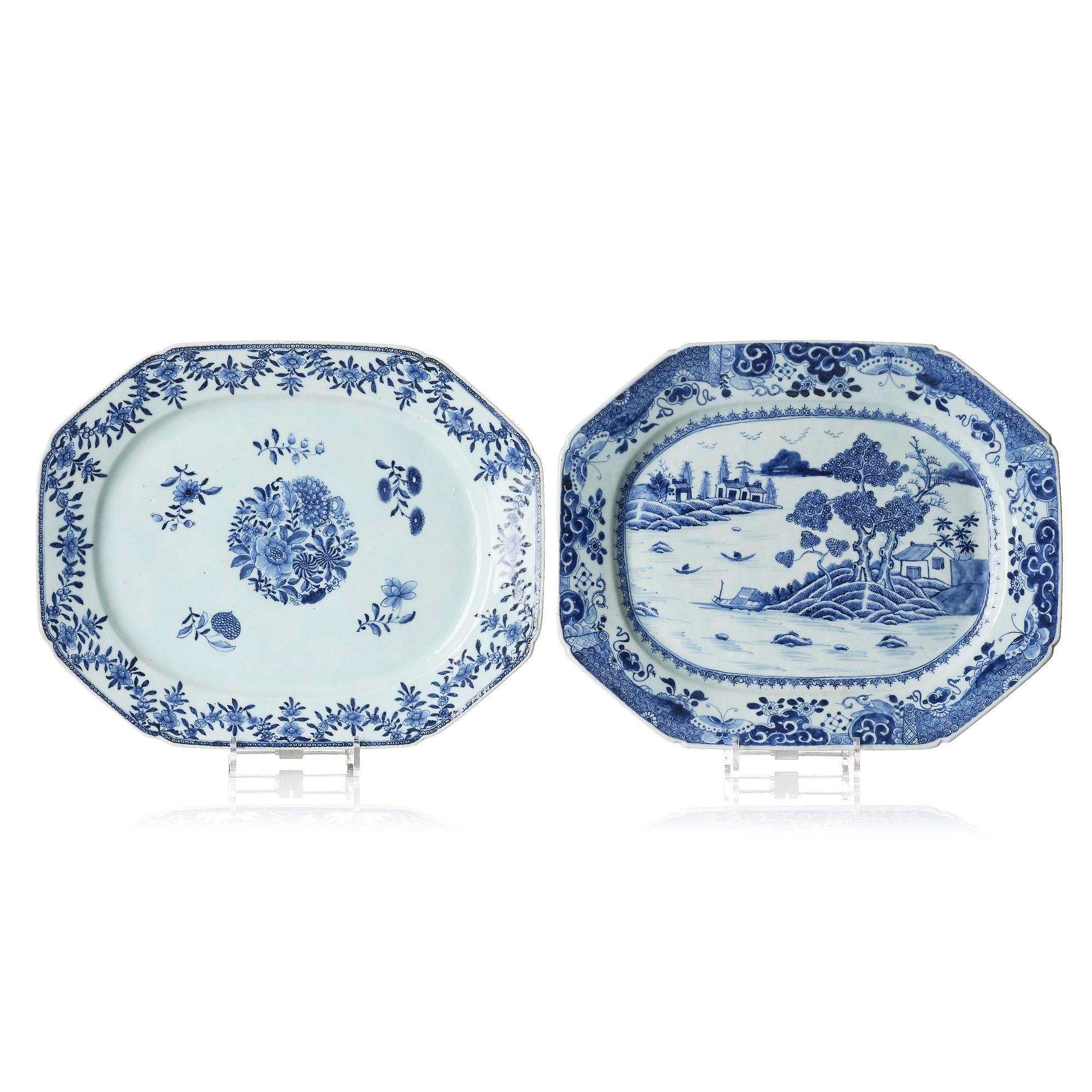 A set of two chargers, Qianlong 1736-95.