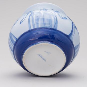 A porcelain vase, signed LM Arabia, 1920s/30s.