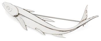 702. A Wiwen Nilsson sterling brooch, Lund 1954.