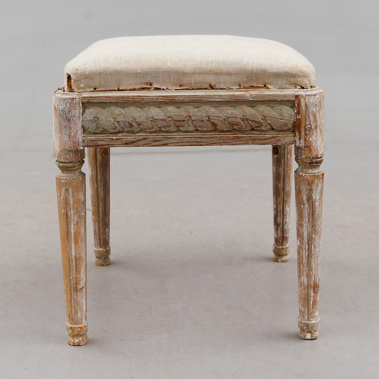 TABURETT, gustaviansk, 1700-talets slut.