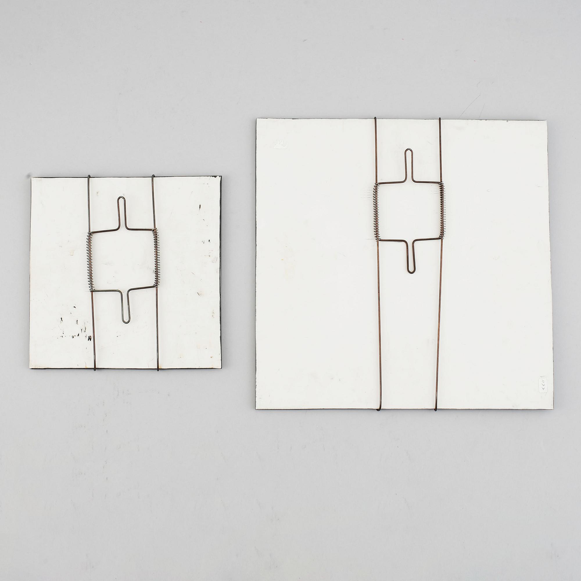 Heljä Liukko-Sundström, two ceramic wall plaques, Arabia, Finland-.