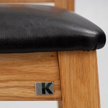 Barstolar, 8 st, "Inzel", Hans K, 1900-talets slut.