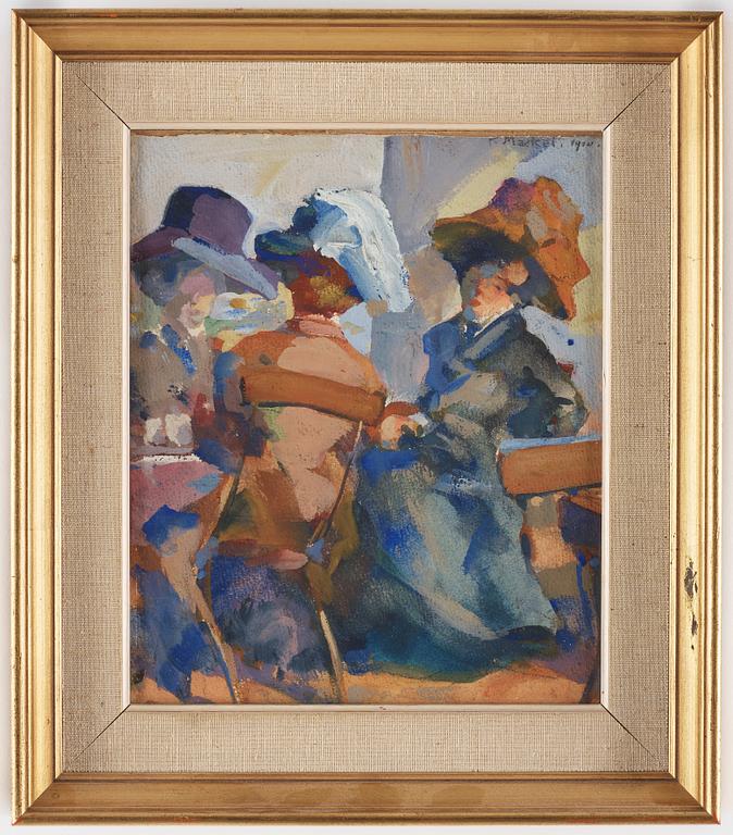 UNKNOWN ARTIST, around 1920, watercolour, signed.