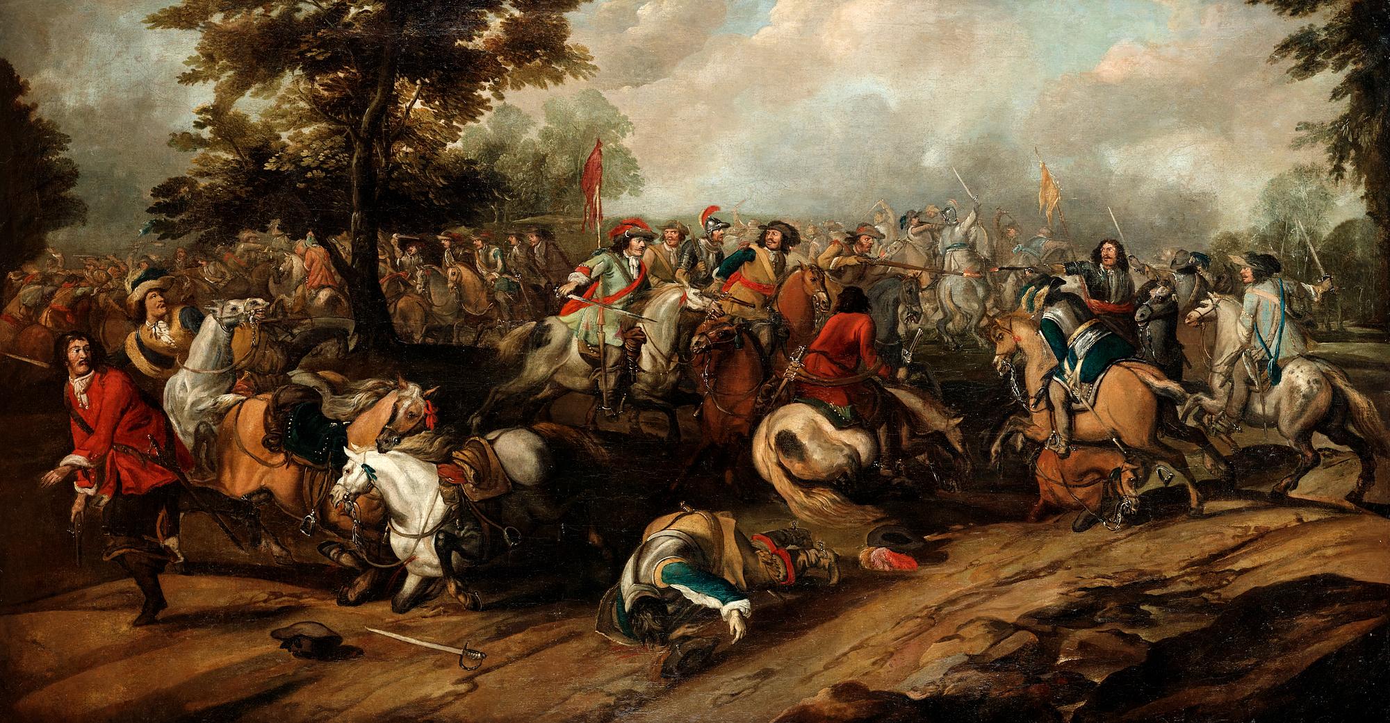 Pieter Snayers Attributed to, Battle in Leipzig.