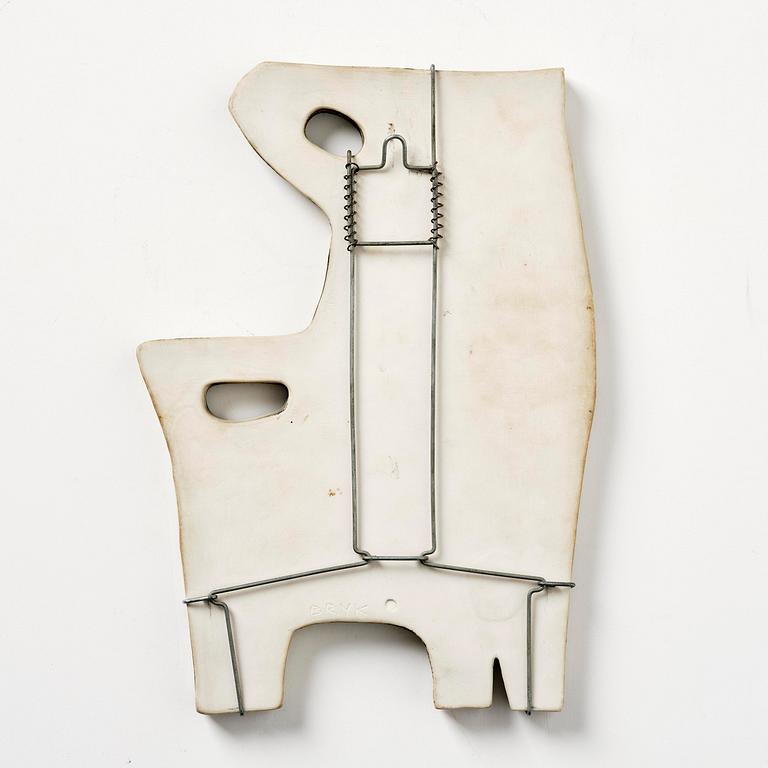 Rut Bryk, "The Armchair", a stoneware relief, Arabia, Finland, ca 1957.