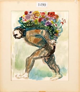 Martin Emond, "Man with Flowers".