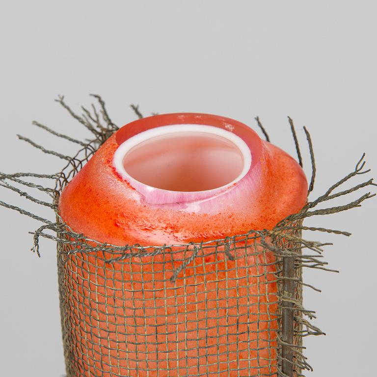 Markku Salo,  a glass sculpture, signed Markku Salo Nuutajärvi Notsjö 1991.