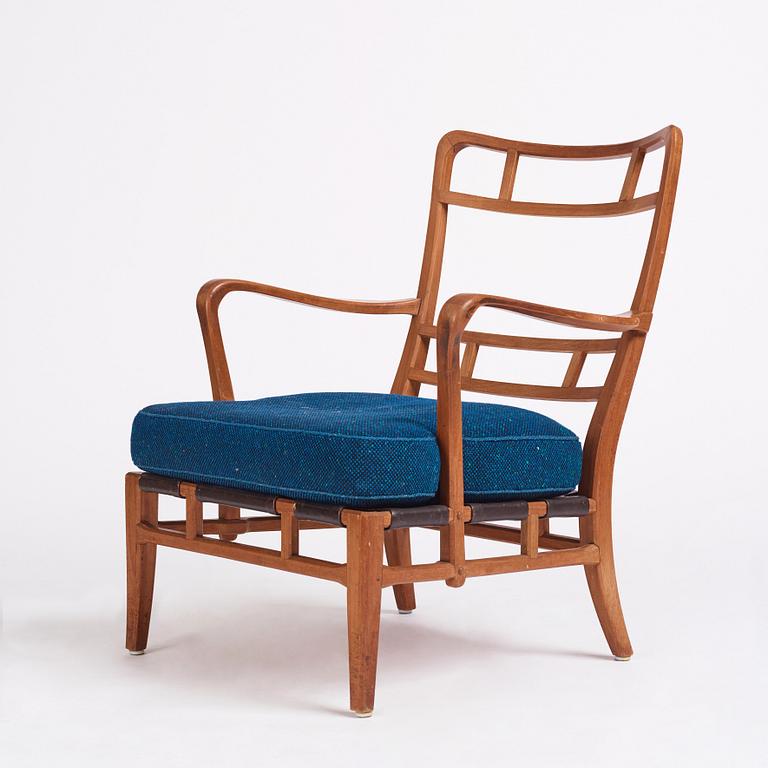 Carl-Axel Acking, an easy chair, "NK Hantverk" Nordiska Kompaniet, 1940s. Provenance Carl Axel Acking.
