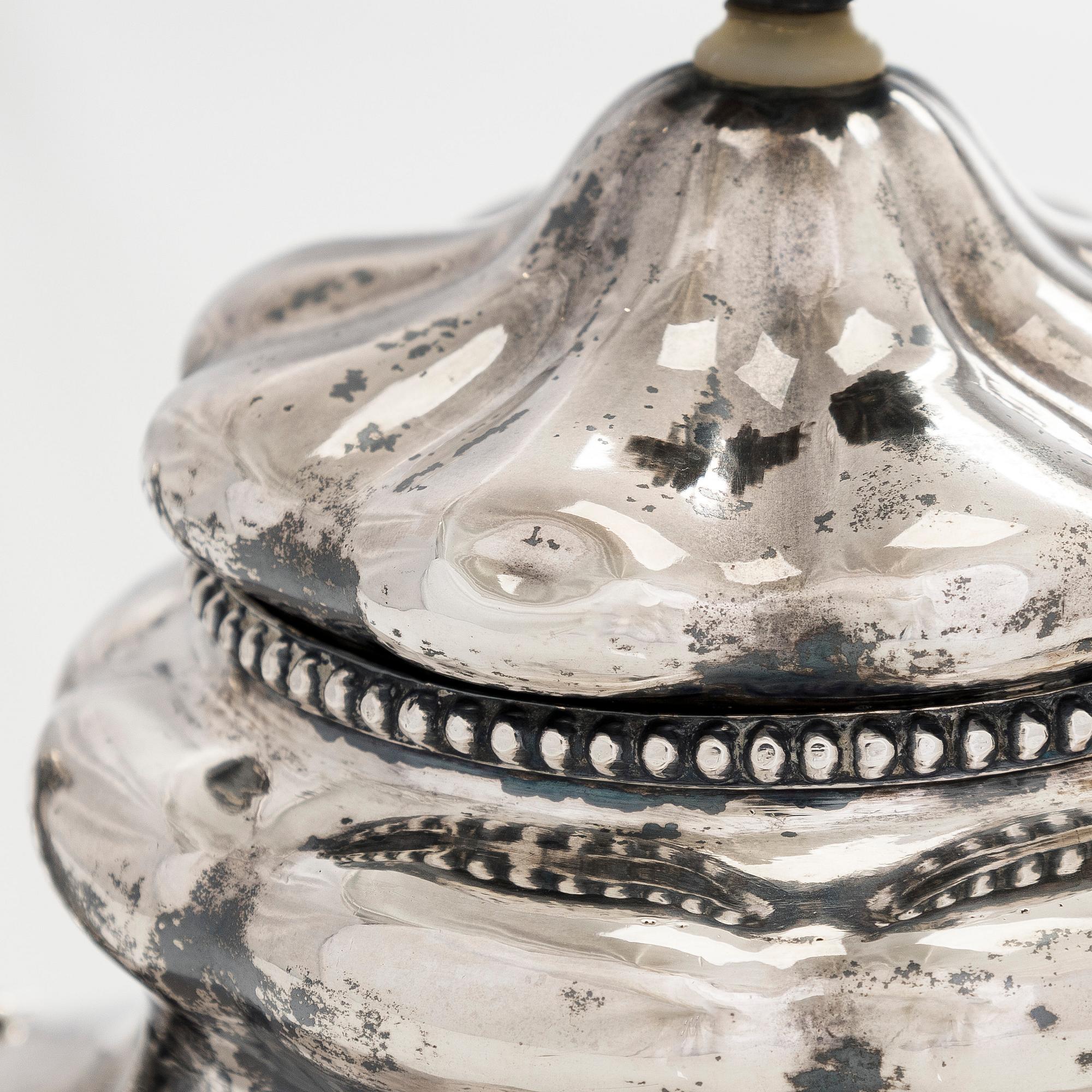 Ivan Gubkin, Kaffe- och teservis, 4 delar, silver, Moskva 1847-48.