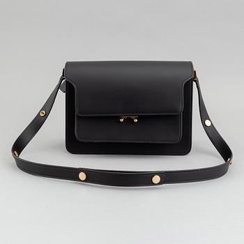 Marni, a black leather 'Trunk' cross body bag, 2019.