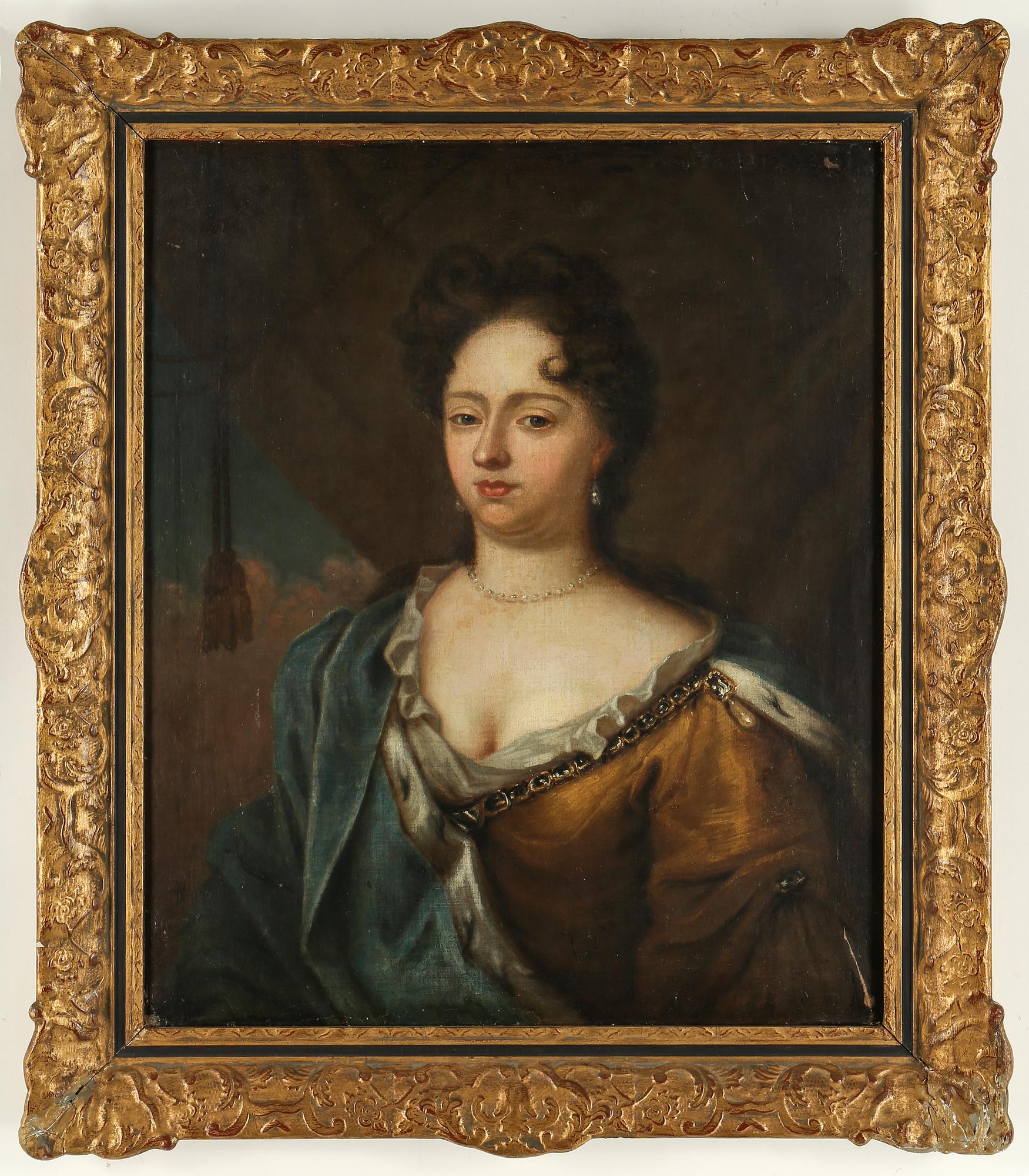 OKÄND KONSTNÄR, olja på duk, ej signerad, 1700-tal.