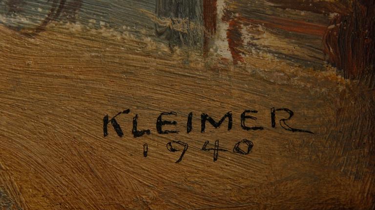 AXEL KLEIMER, olja på pannå, sign o dat- 1940.
