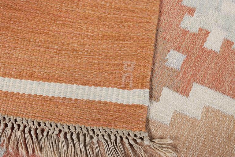 Anna-Johanna Ångtröm, a flat weave carpet, Sweden, signed Å, c. 309 x 198 cm.