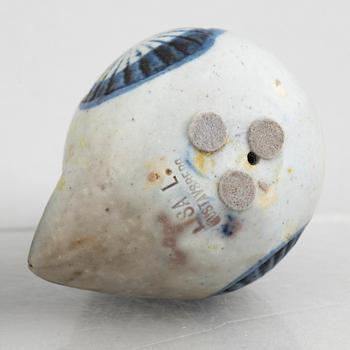 Lisa Larson, skulpturer, 8 st, småfåglar, stengods, Gustavsberg.