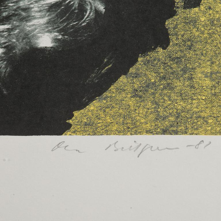 OLA BILLGREN, färglitografi, signerad och daterad -81, sign e.a 4/V.