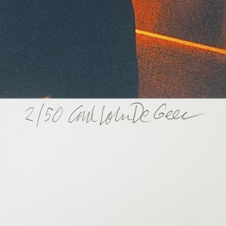 Carl Johan De Geer, pigmentprint, signed 2/50.