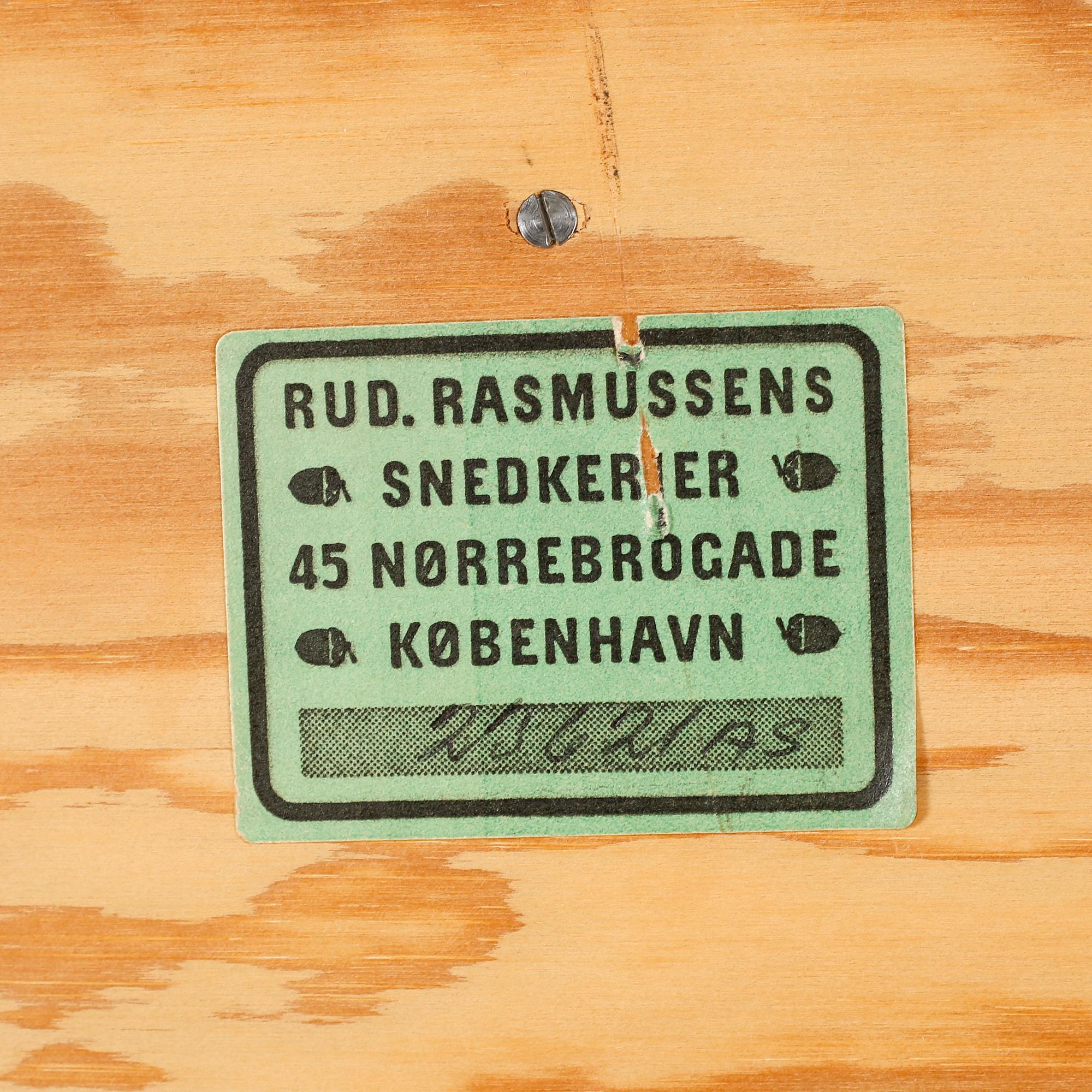 MOGENS KOCH, 3 st bokhyllor, "Reol", Rud. Rasmussens Snedkerier, 1900-talets andra hälft.