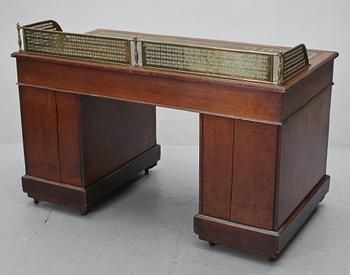 SKRIVBORD, engelsk stil, Hobbs & Co, London, 1800-talets andra hälft.