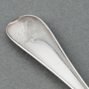 FISKBESTICK, CG Hallberg, silver, 12 delar.