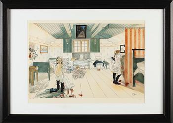 CARL LARSSON, efter, färglitografi, utgivare SWEB ART, signerad editoren och numrerad 564/790.