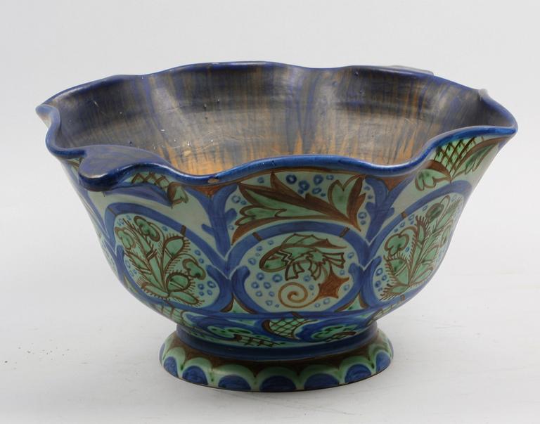 SKÅL, lergods, Upsala-Ekeby, 1900-talets första hälft.