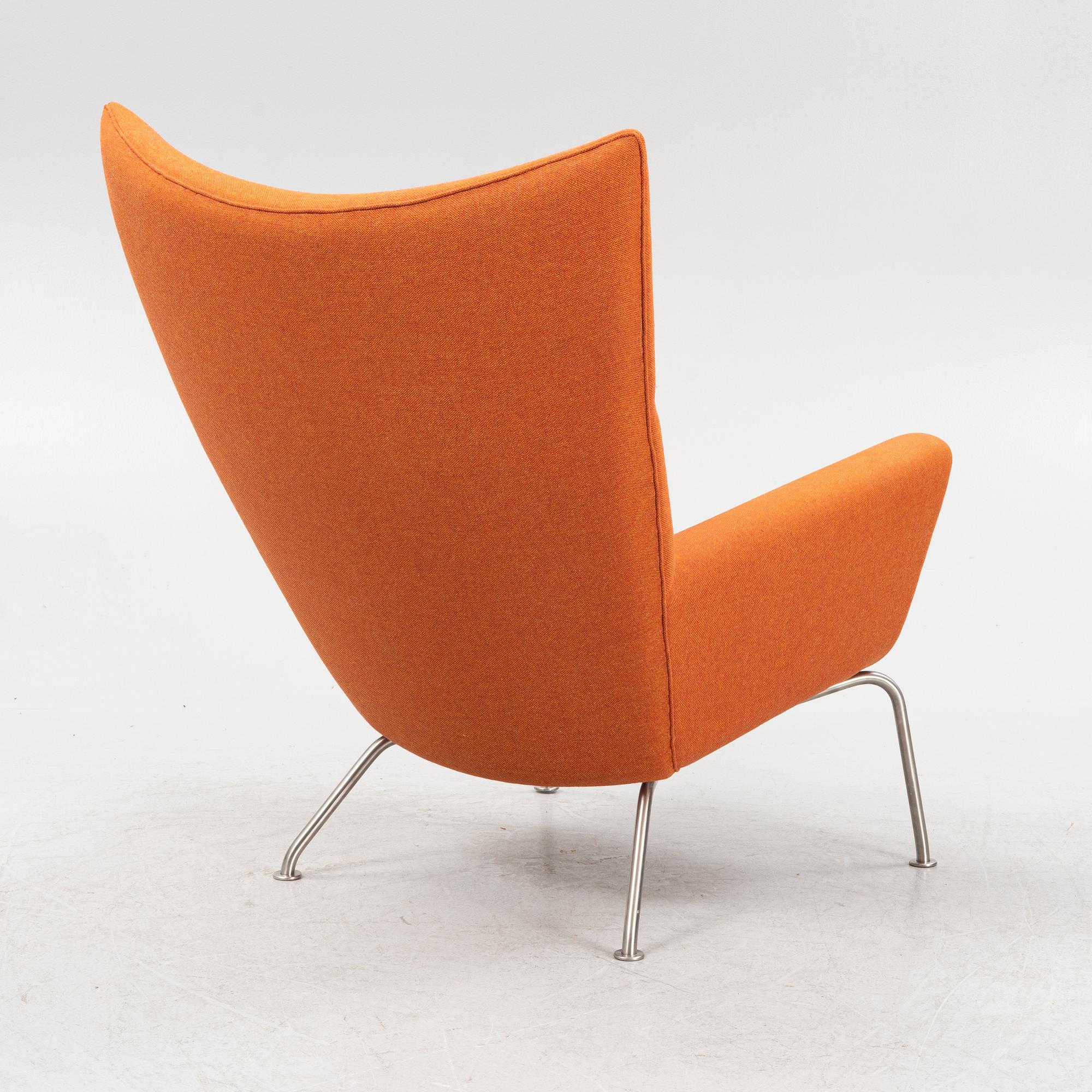 Hans J. Wegner, a 'Wing chair/model CH445' armchair, Carl Hansen & Søn, Denmark.