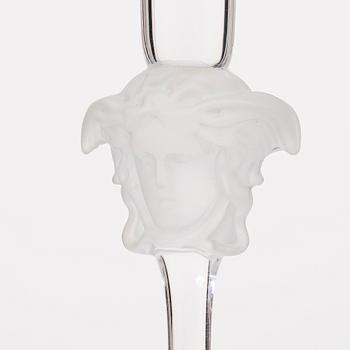 Versace, seven 'Medusa' champagne flutes, Rosenthal, Germany.