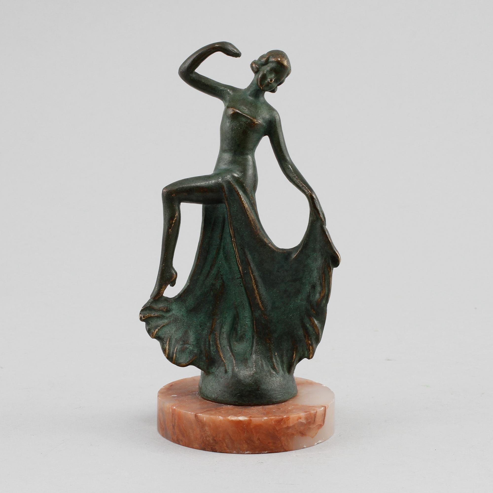FIGURIN, brons, omkring 1900-talets mitt.