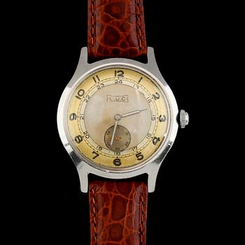 ARMBANDSUR, stål, LUC, 1900-talets mitt.