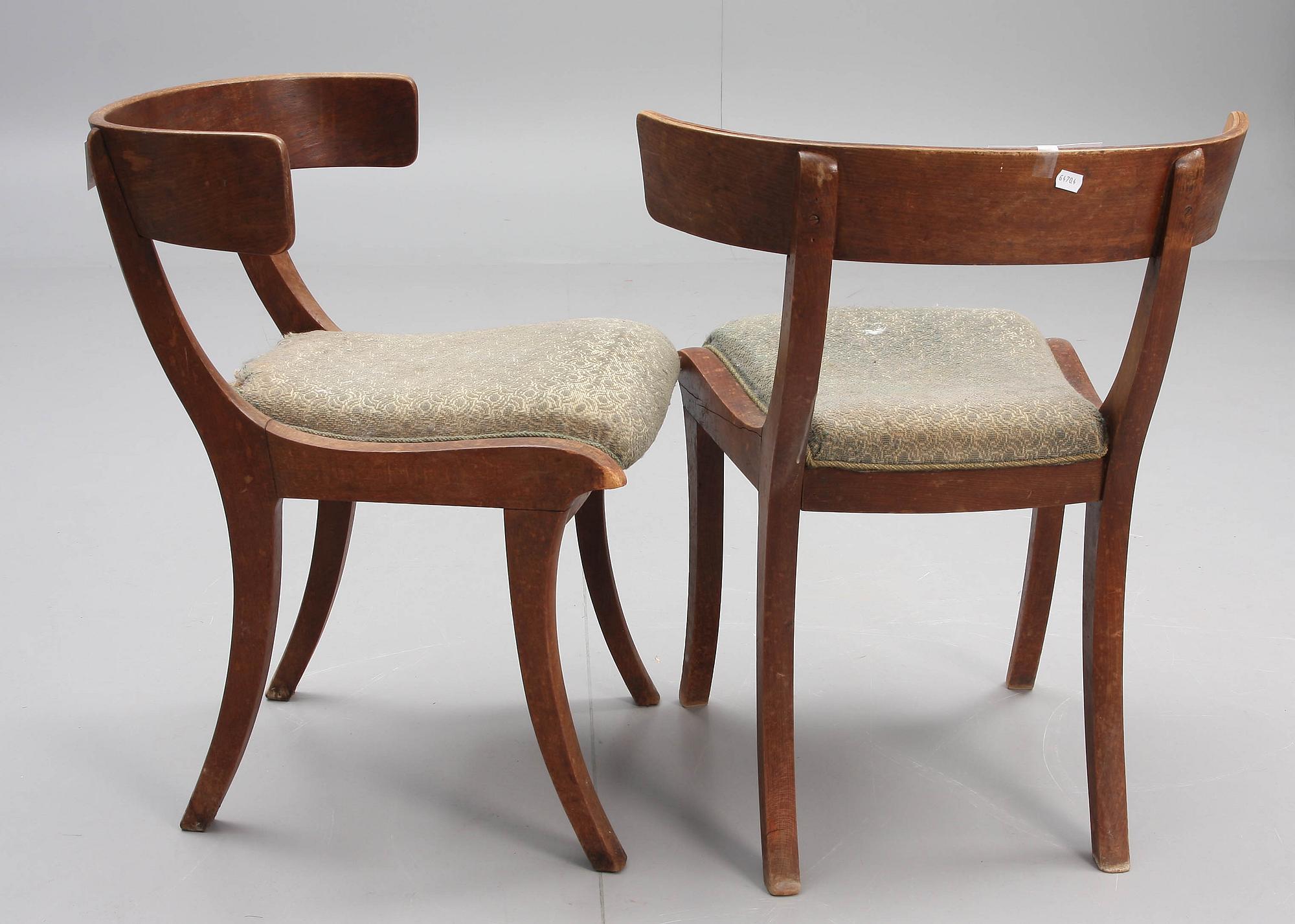 STOLAR, ett par, 1900-talets första hälft.