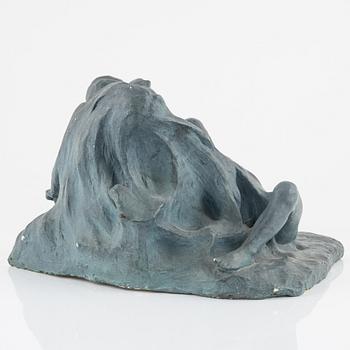 Carl Eldh, sculpture, patinated plaster.