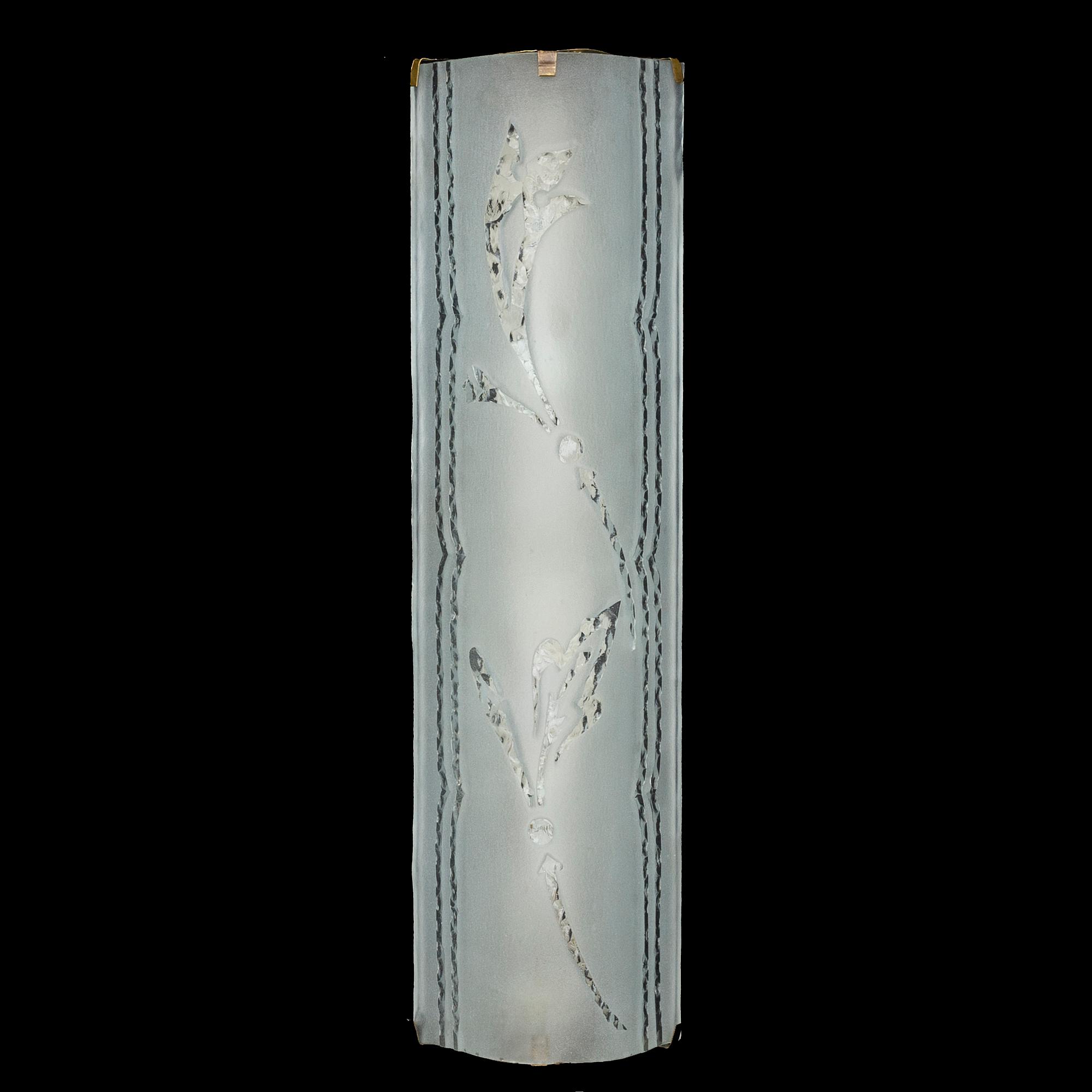 A glass wall lamp, second half of the 20th century.