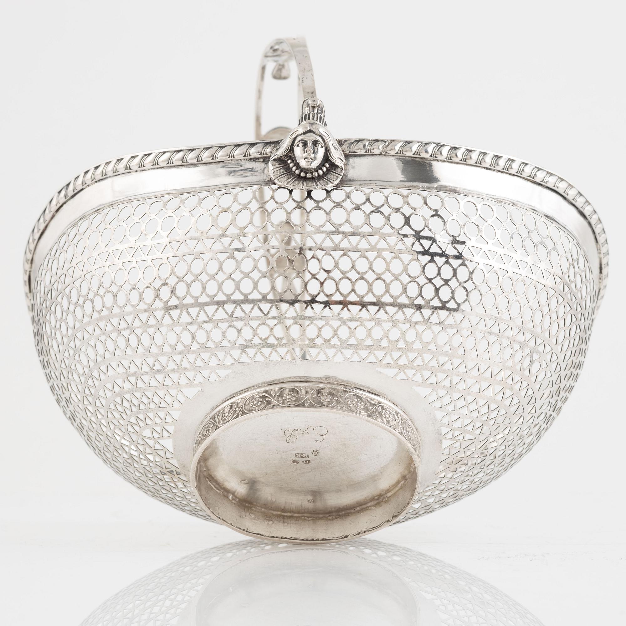 Korg, silver, St. Petersburg, tidigt 1800-tal.