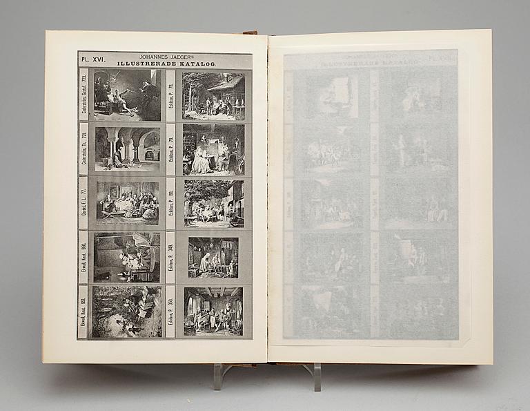BOK, "Illustrerad Katalog öfver Fotografier efter konstverk", Johannes Jaeger, Stockholm, 1882.