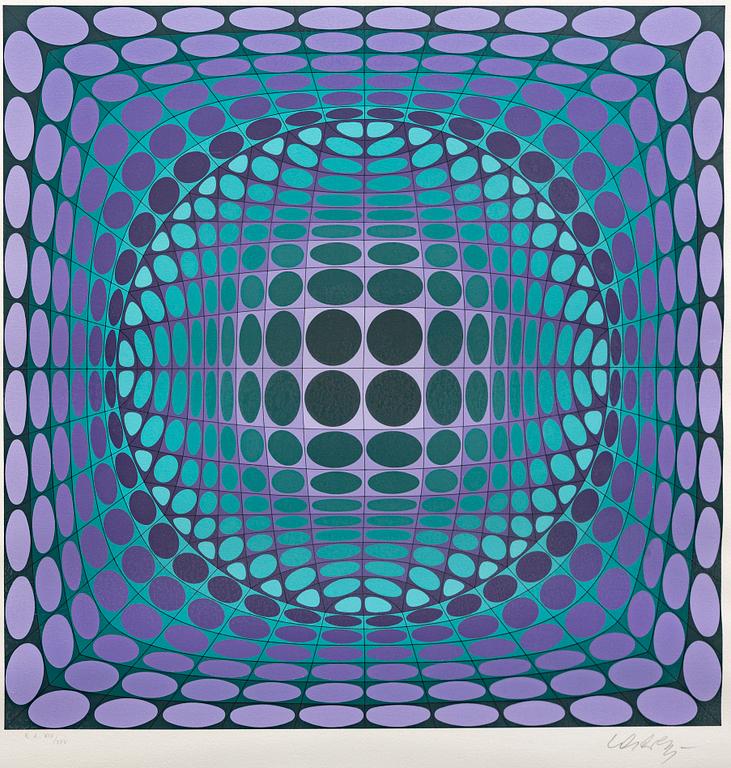 Victor Vasarely, serigraph signed and numbered EA XIV/XXV.