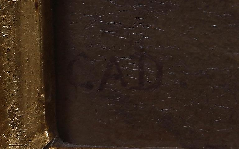 CARL ANDREAS DAHLSTRÖM, olja på duk, 2 st, en bär monogramsign CAD.